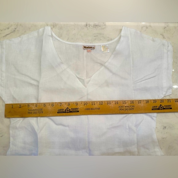 Azucar 100% Linen Tunic Top • S/M • Boho / Resort - Picture 10 of 10